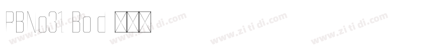 RBNo31 Bold字体转换